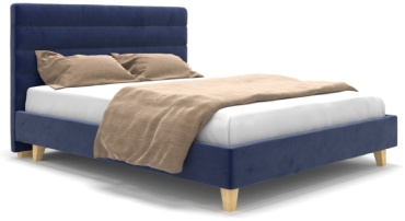 Кровать Hoffmann TaraN blue 200х200 синий
