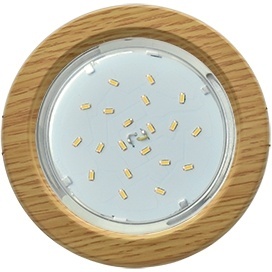 Ecola Светильник встраиваемый Ecola GX53 H4 Дерево Ясный Дуб 38x106 / SK53H4ECB GX53