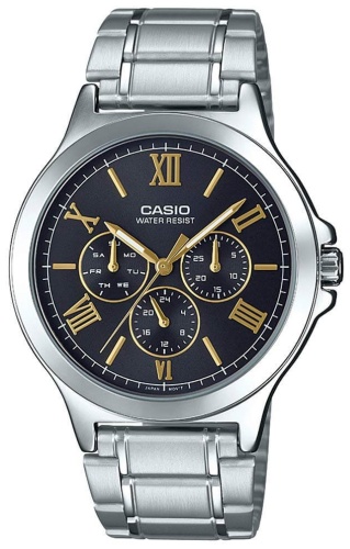 Кварцевые CASIO MTP-V300D-1A2UDF нержавеющая сталь