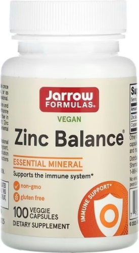 Jarrow Formulas Цинк, Zinc Balance капсулы 100 шт
