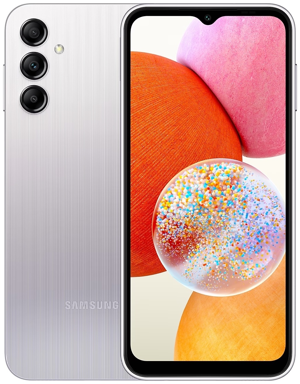 Смартфон Samsung Galaxy A14 4 ГБ/64 ГБ серебристый