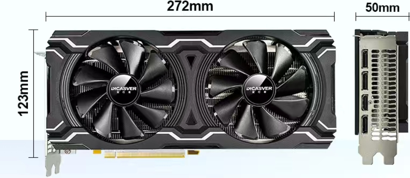 Видеокарта DICASVER Rx 5700 8 Гб