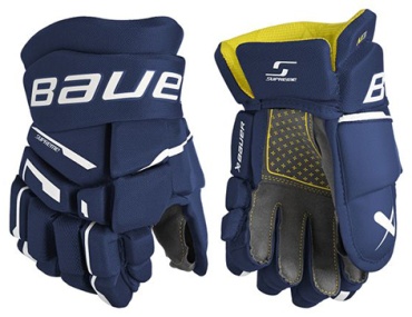Bauer Перчатки хоккейные S23 SUPREME M3 JR синий 10
