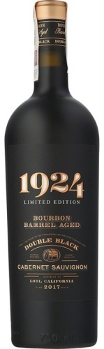 Вино Gnarly Head 1924 Bourbon Barrel Aged Double Black полусухое красное 15% 0.75 л