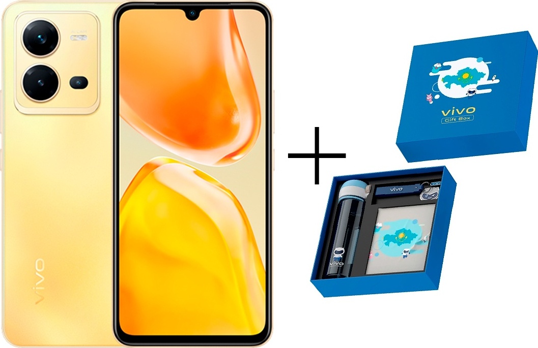 Купить Смартфон Vivo V25E 8 ГБ/128 ГБ золотистый + подарок Gift box BTS ...
