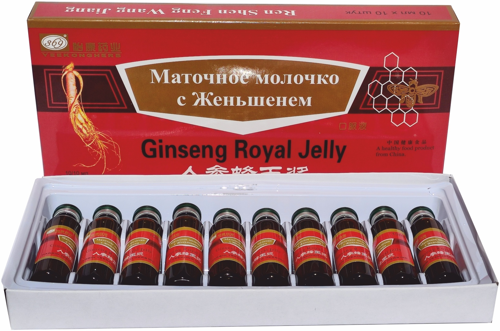 Купить Маточное молочко с женьшенем Ren Shen Feng Wang Jiang экстракт ...
