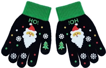 Перчатки Snazzy Santa размер универсальный черный