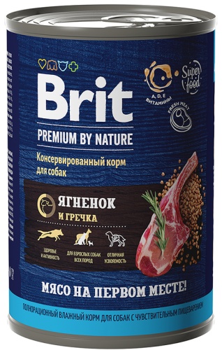 Brit Ягненок и гречка для всех пород 410 г 1 шт