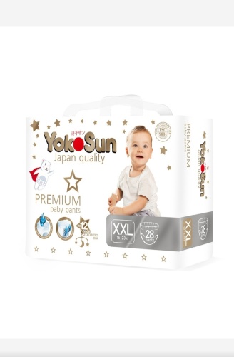 Подгузники-трусики Yokosun Premium XXL, 28 шт