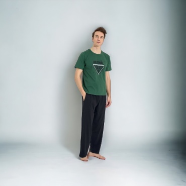 Комплект Pijamoni черный, зеленый