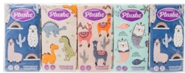 Бумажные платочки Plushe 655 10 шт