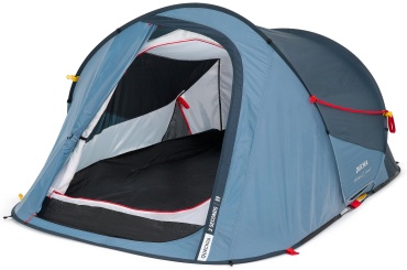 Палатка Decathlon кемпинговая 2-местная синий