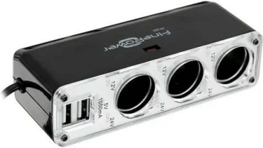 Разветвитель шнуровой FinePower FP-302 черный
