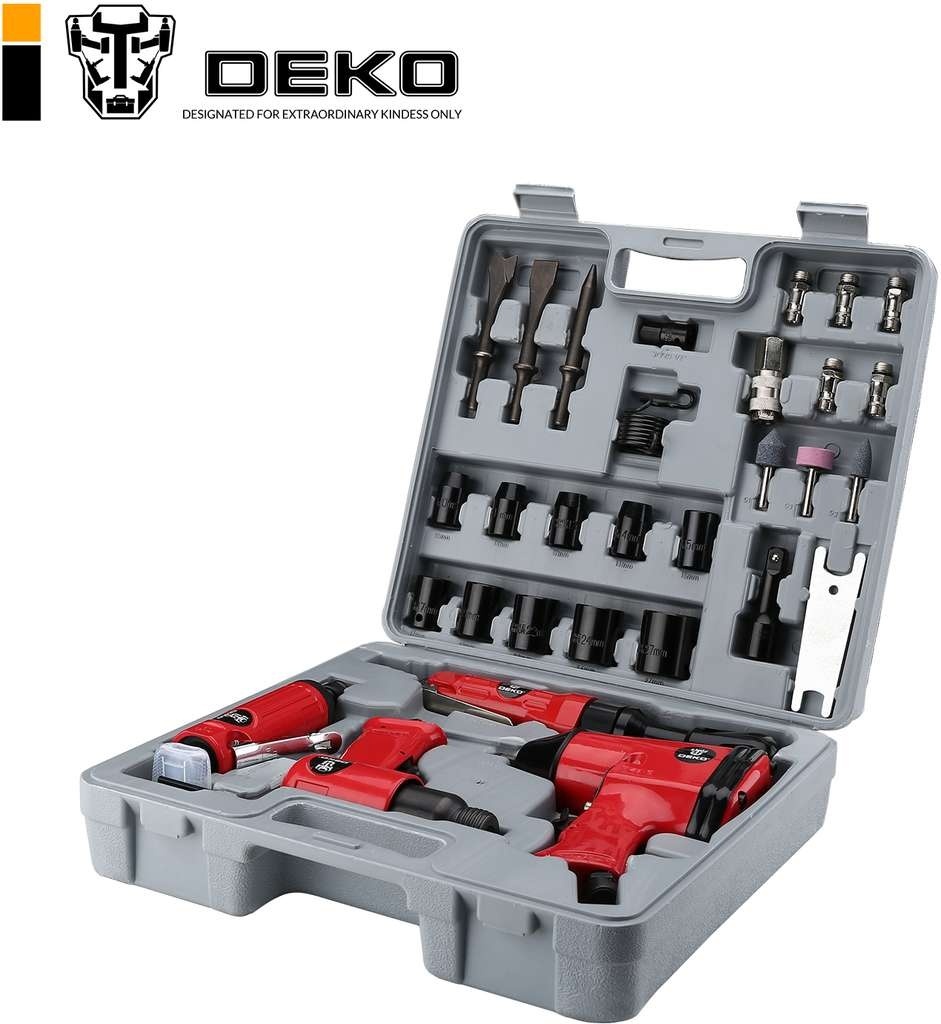 Купить Набор пневмоинструмента Deko Premium 018-0908 34 предмета в ...