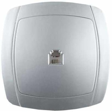 Светозар встраиваемая SV-54217-SM, телефонный (RJ11)