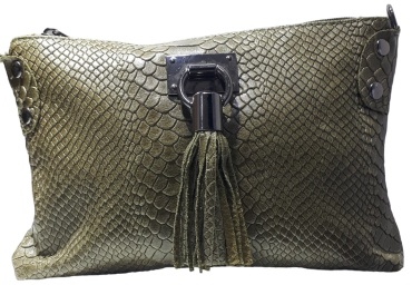 Клатч Genuine Leather натуральная кожа хаки