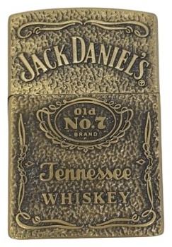 Газовая зажигалка Зажигалка Jack Daniels золото, нержавеющая сталь