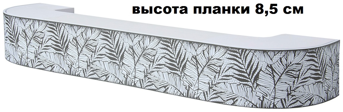 Карниз Магеллан багетный трехрядный серебристый 240 см