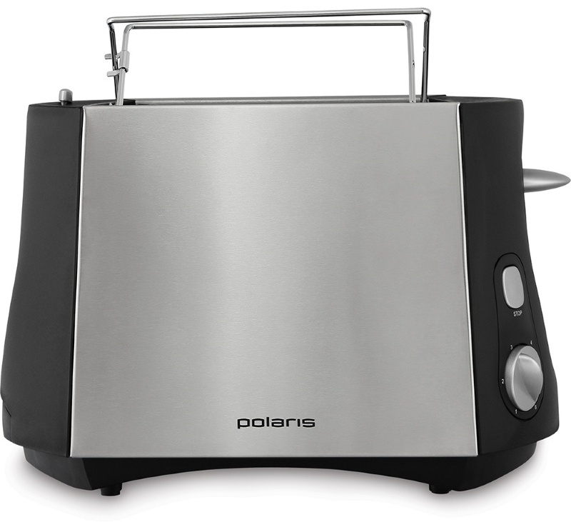 Тостер Polaris PET 0812A черный, серебристый