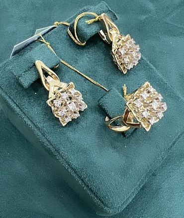 SAR-JEWELRY SET-06-1100-101_19 вес 16.57 г золото, бриллиант