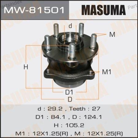 MASUMA Подшипник Ступицы Колеса Со Ступицей (комплект) MW81501