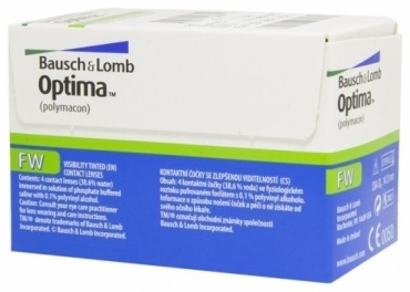 Контактные линзы Baush&Lomb Optima FW -5.50 кривизна 8.7 на три месяца 4 шт