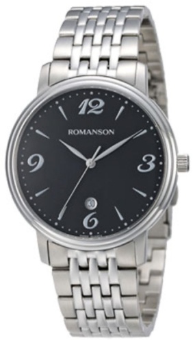 Кварцевые ROMANSON TM 4259 Black нержавеющая сталь