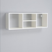 Полка DSM-001F, 100х18x34 см, белый