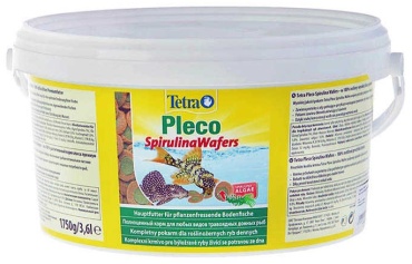 Tetra Pleco Spirulina Wafers для травоядных сомиков таблетки 1750 г