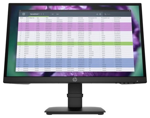Монитор 21.5" HP P22 G4 1A7E4AA черный