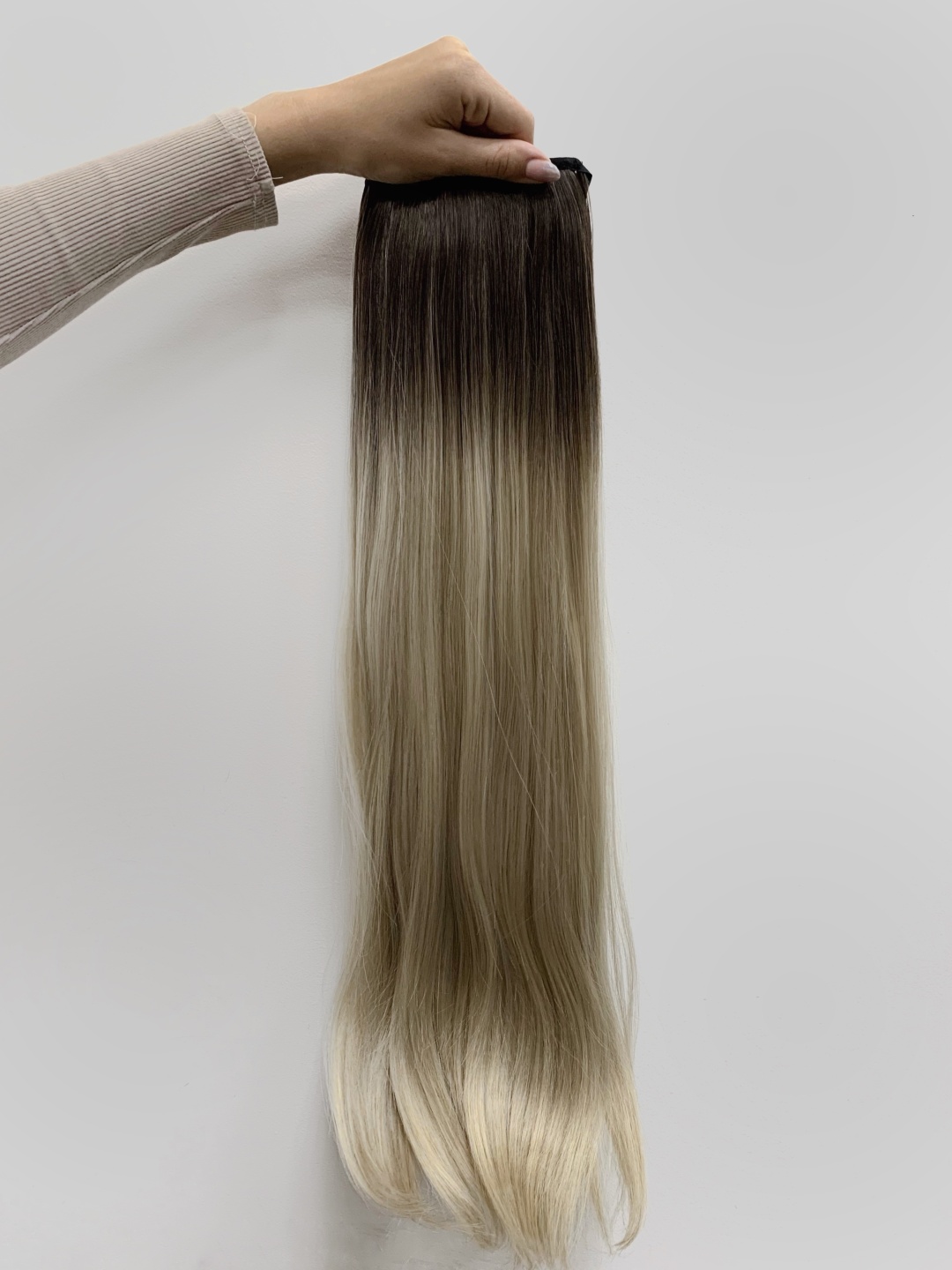 Hair Territory хвост блонд омбре женский