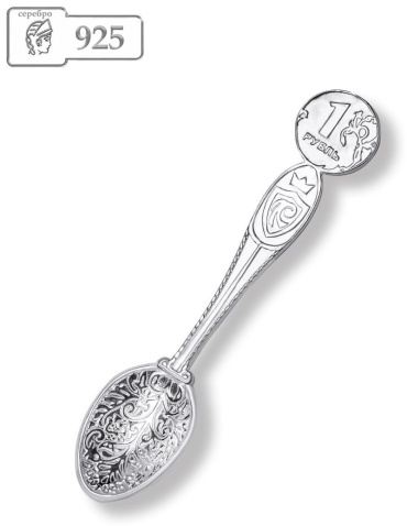 Ложка Lucente Silver 4-019-3 вес 3.39 г серебро, без вставок
