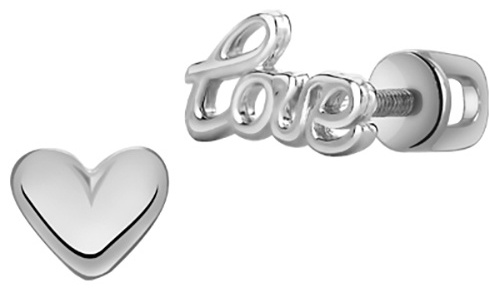 Купить Серьги Lucente Silver 12-0050 вес 1.07 г серебро, без вставок в ...