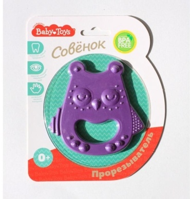 Прорезыватель Baby Toys 04134, 1 шт, фиолетовый