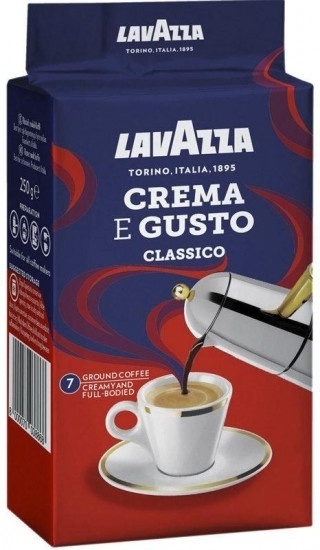Кофе Lavazza Crema E Gusto в пакете молотый 250 г