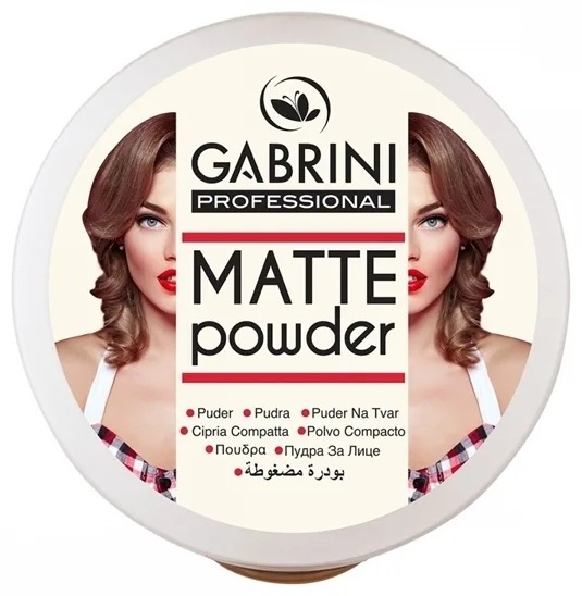 Пудра Gabrini Matte Powder сухая №01 светло-бежевый