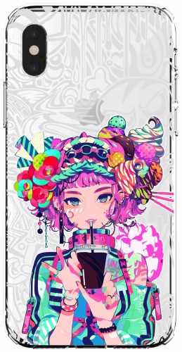 Чехол Mcover для Apple iPhone Xs Max прозрачный