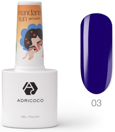 ADRICOCO гель-лак Mandarin Sun №3 глянцевое 8 мл
