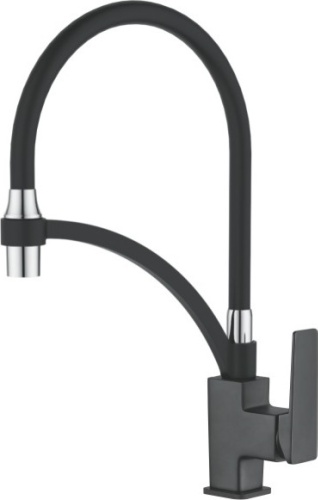 Смеситель с гибким изливом Casela CL54178, латунь, цвет черный