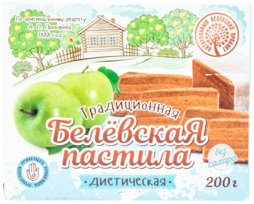 Натуральный белёвский продукт пастила диетическая 200 г