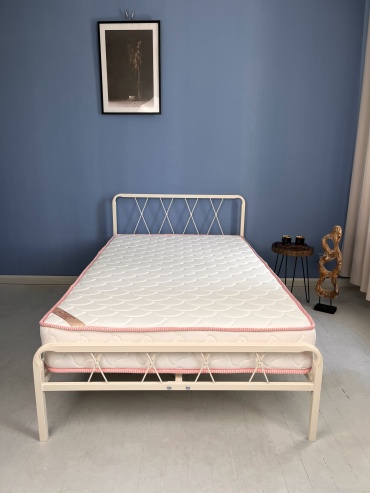 Кровать Dreamo Рамона полутораспальная, 120x200 см (без матраса, без подъёмного механизма) белый