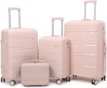 Комплект чемоданов Fashion Case 107879219 полипропилен 270 л розовый