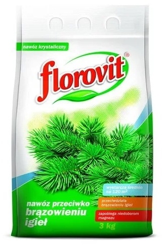 Florovit гранулы Гранулированное удобрение против побурения хвои л 3 кг