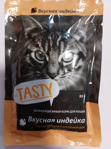 TASTY кусочки в желе птица 85 г 1 шт