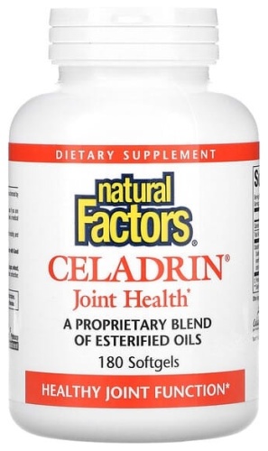 Natural Factors, Целадрин, для здоровья суставов, 180 мягких таблеток