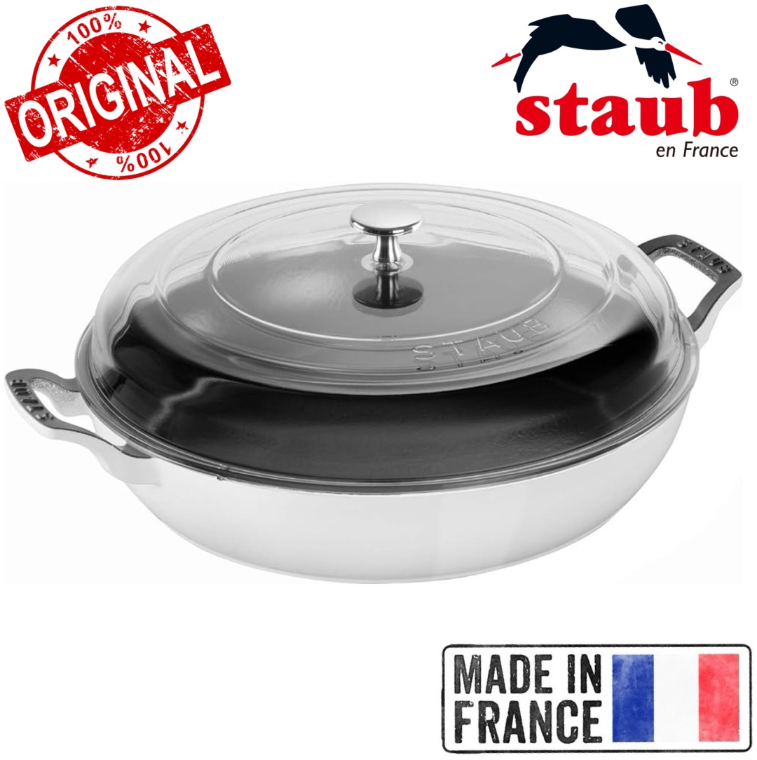 Сотейник 3.4 л, Staub France White  чугун