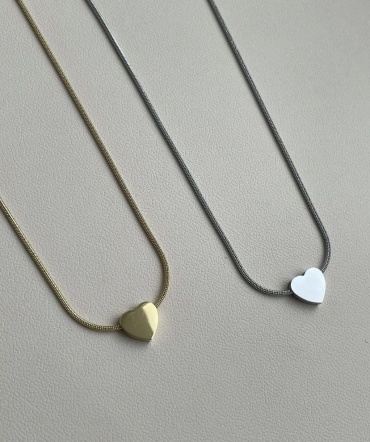 Цепь Stainless Steel длина 45 см титан без вставок