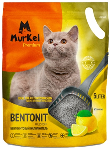 Murkel Лимон бентонитовый комкующийся 5 л