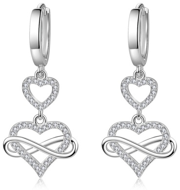 Серьги KOREAN SILVER бижутерный сплав, цирконий