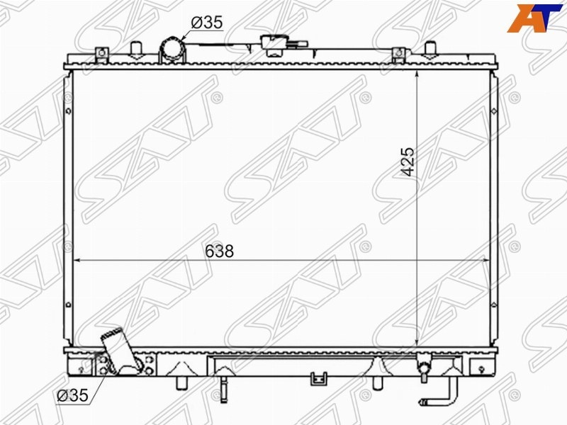 SAT радиатор основной SGMC0066V6